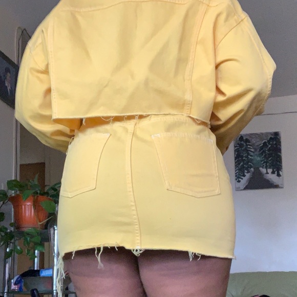 Topshop Yellow matching denim set - Picture 6 of 6